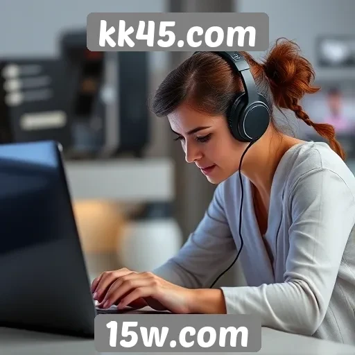 Recursos de suporte ao cliente no site kk45.com
