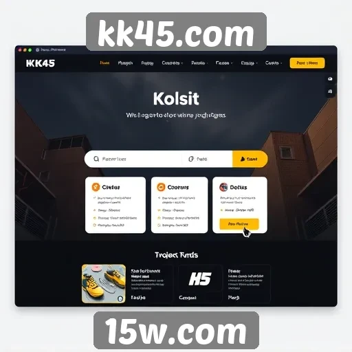 Interface do usuário do kk45.com é intuitiva e acessível